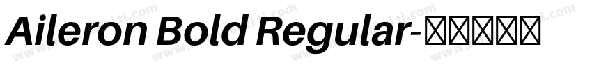 Aileron Bold Regular字体转换